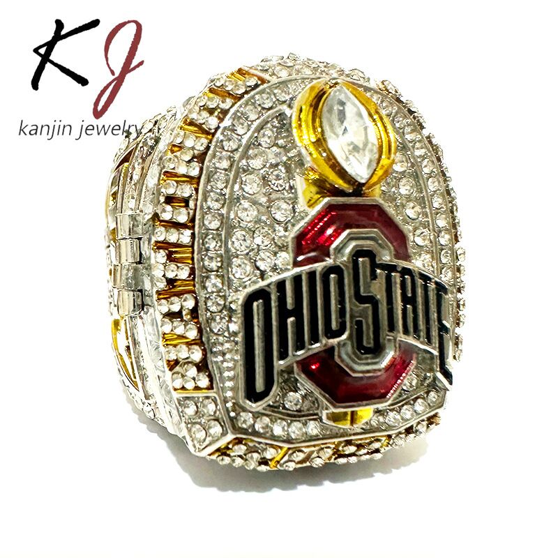 Чемпионский перстень NCAA Ohio State Buckeyes 2025, сплав, гальваническое покрытие, размер 11