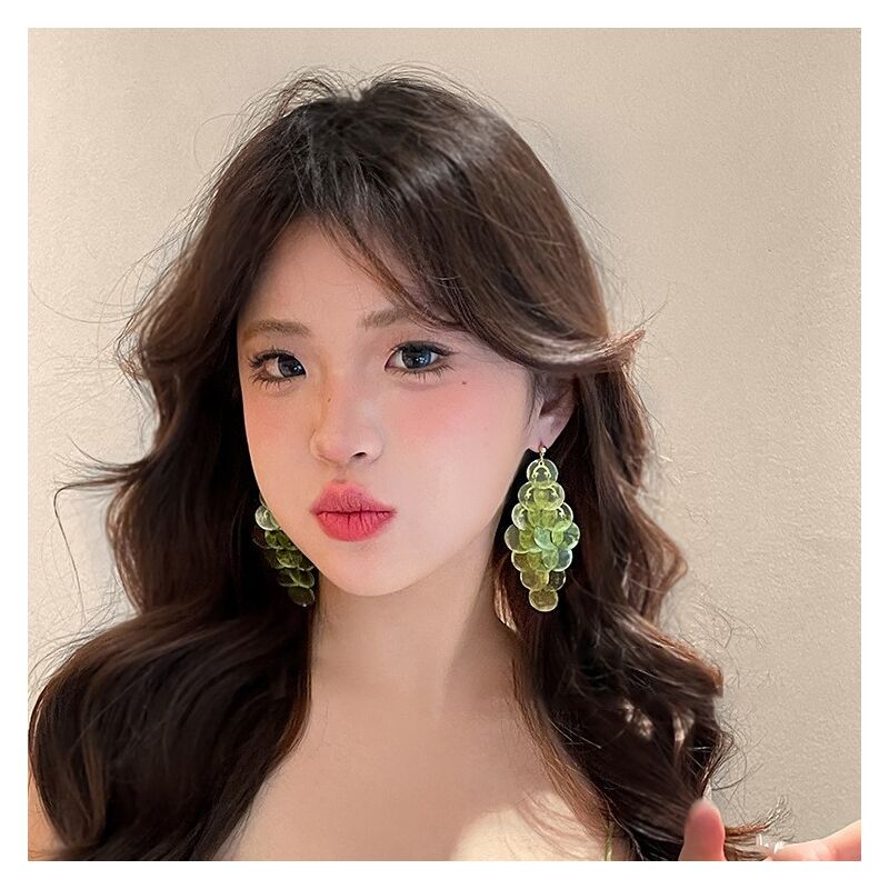 Серьги Kaitin Jewelry с круглой ракушкой и кисточкой, курортный стиль, ручная работа