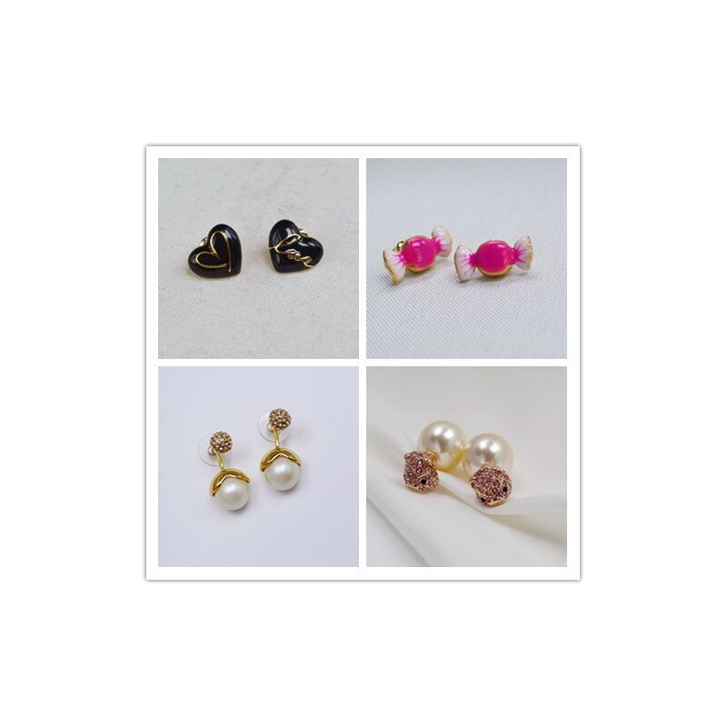 Серьги-пусеты Miya Sophia Jewelry из латуни с позолотой в минималистичном стиле, 8 моделей