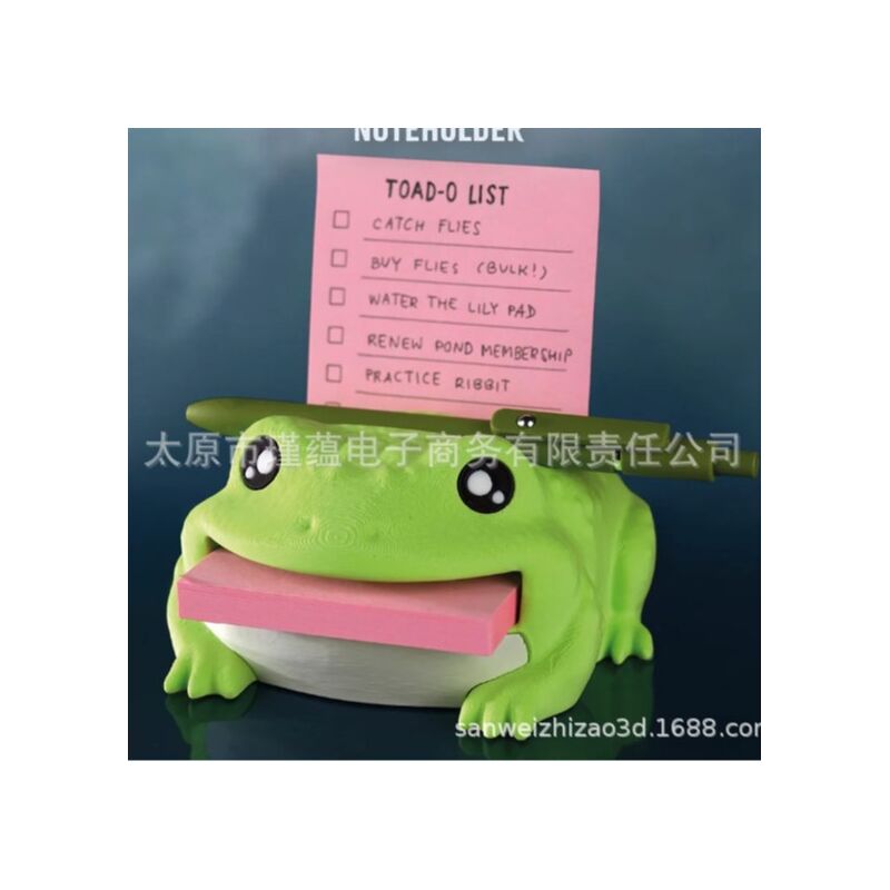 Настольный органайзер-держатель для стикеров Jinyun Note Toad в виде лягушки, пластик, 3D-печать