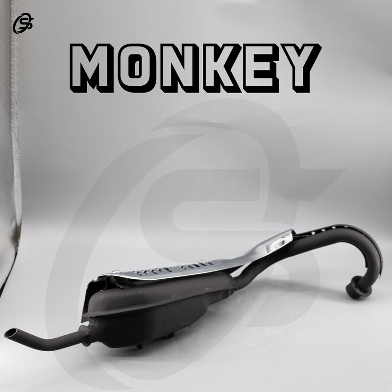 Выхлопная труба с глушителем для мотоцикла Monkey Z50, чёрная, модель YKF-Z-28
