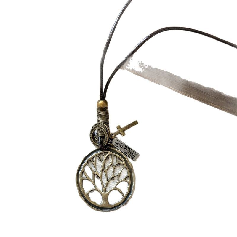 Длинное колье Kaitin Jewelry с деревянной подвеской в винтажном китайском стиле, 6 вариантов