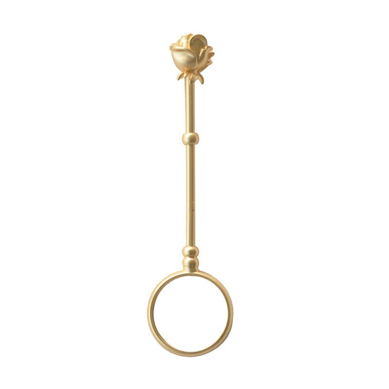 Кольцо-держатель для сигареты YO&Jewelry с цветком, унисекс, латунь с покрытием, размеры 16 и 17