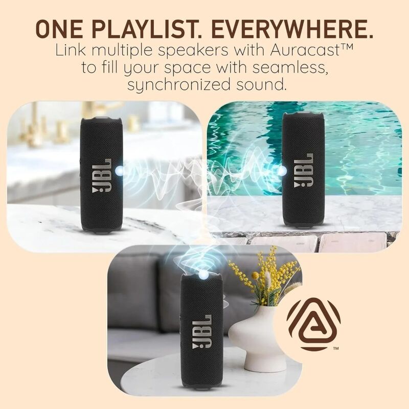 Портативная Bluetooth-колонка JB.L Flip7 для улицы, Bluetooth 5.3, защита IPX7, USB Type-C