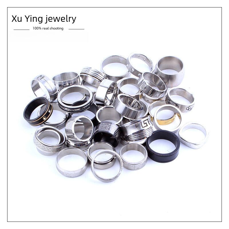 Кольца из нержавеющей стали Xuying Jewelry, унисекс, ассорти дизайнов и размеров 15–23