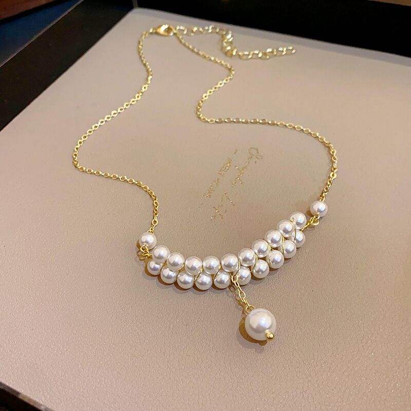Колье-чокер kaitin jewelry с подвеской из искусственного жемчуга, минималистичный дизайн, золотистое