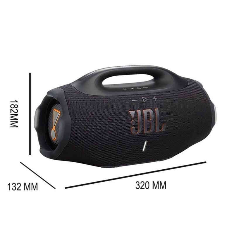 Портативная Bluetooth-колонка JB.L Boombox4, Bluetooth 5.3, влагозащита IPX7, USB Type-C, чёрная