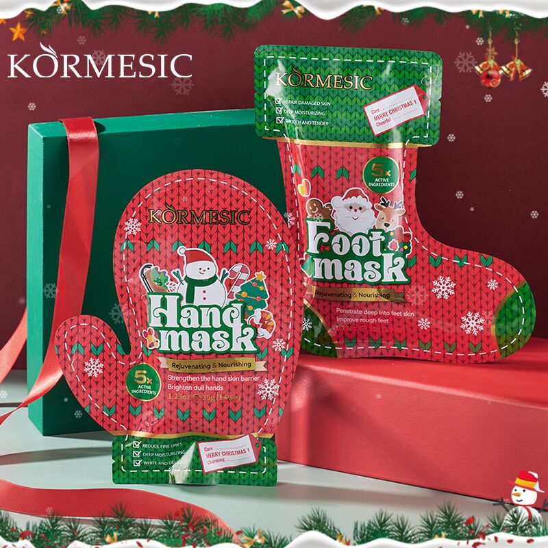 Маски для рук и ног KORMESIC, рождественская серия, увлажняющие, от сухости, 35 г/пара