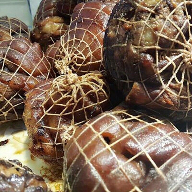 Эластичная сетка для мяса Xinglianxing для перевязки рулетов, окорока и рульки, 16/18/22 отверстия, 1–50 м
