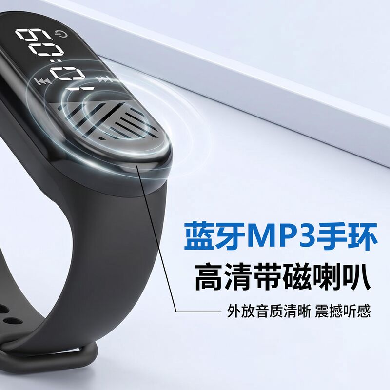 Колонка-браслет Yicai S1 с Bluetooth и MP3-плеером, слот для карты памяти, дисплей, сенсорное управление