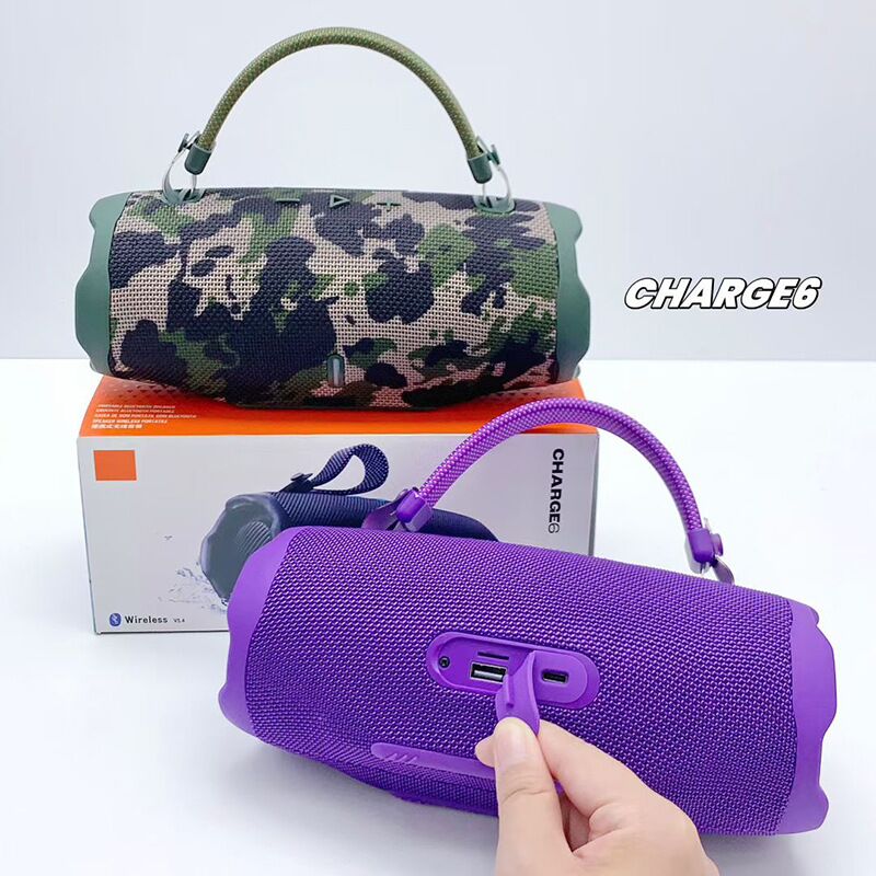 Портативная Bluetooth-колонка Charge6, 16 Вт, Bluetooth 5.3, 2 динамика, FM-радио, TWS, 1200–2000 мА·ч