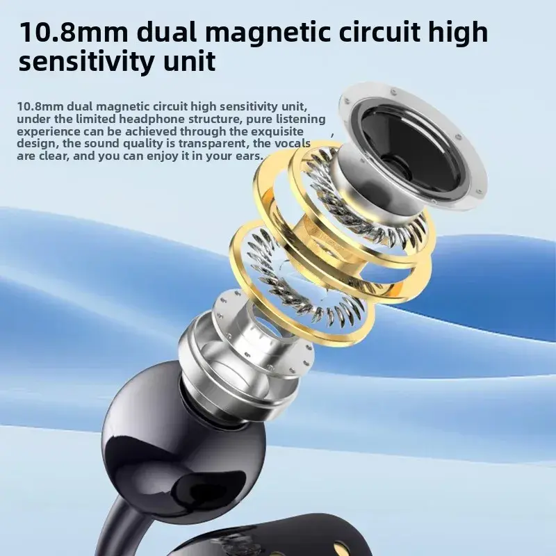 Открытые Bluetooth-наушники-клипсы CNWUCLG G126/NE-11S, не вставляются в ухо, автономность до 8 часов