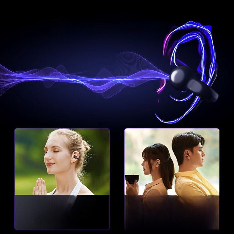 Беспроводные Bluetooth-наушники F20 воздушной проводимости, клипса на ухо, без вкладыша в ушной канал, для спорта