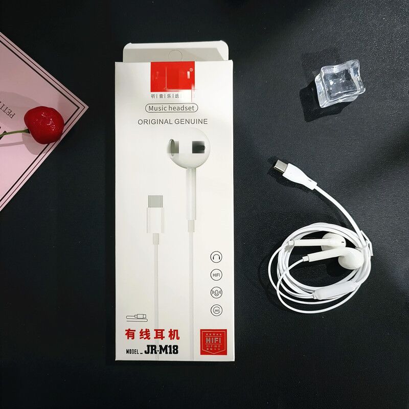 Проводная гарнитура для смартфона, разъём 3.5 мм/USB-C, пульт управления с микрофоном для звонков