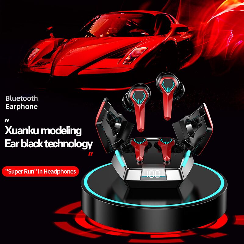 Игровые Bluetooth-наушники JX10, вкладыши, низкая задержка, подсветка, Bluetooth 5.3
