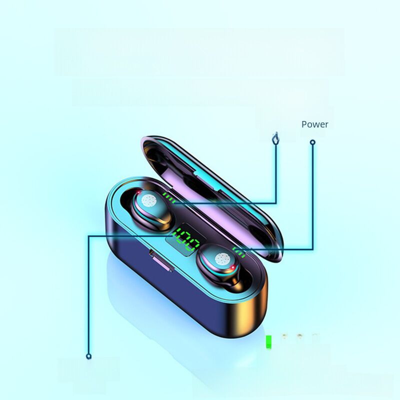 F9-2 TWS Bluetooth-наушники-вкладыши с шумоподавлением и сенсорным управлением, IPX5
