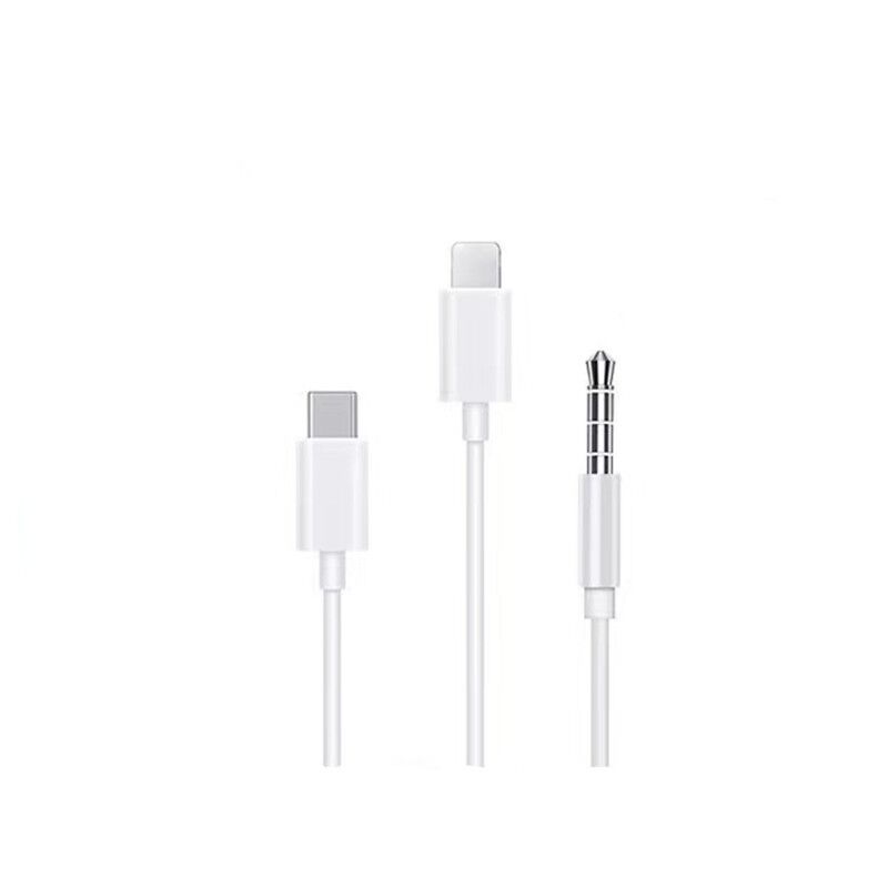 Проводные наушники с разъёмами Lightning/Type-C/3.5 мм, микрофон, пульт управления
