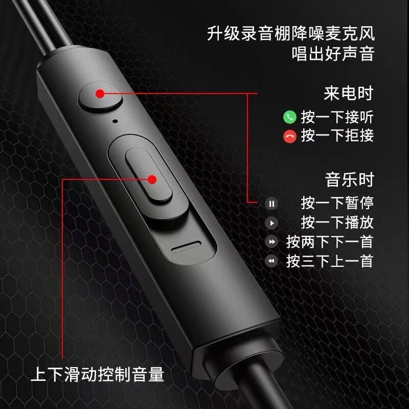 Проводные наушники-вкладыши Yaofang YF04 с микрофоном, кабель 3 м, для компьютера и игр