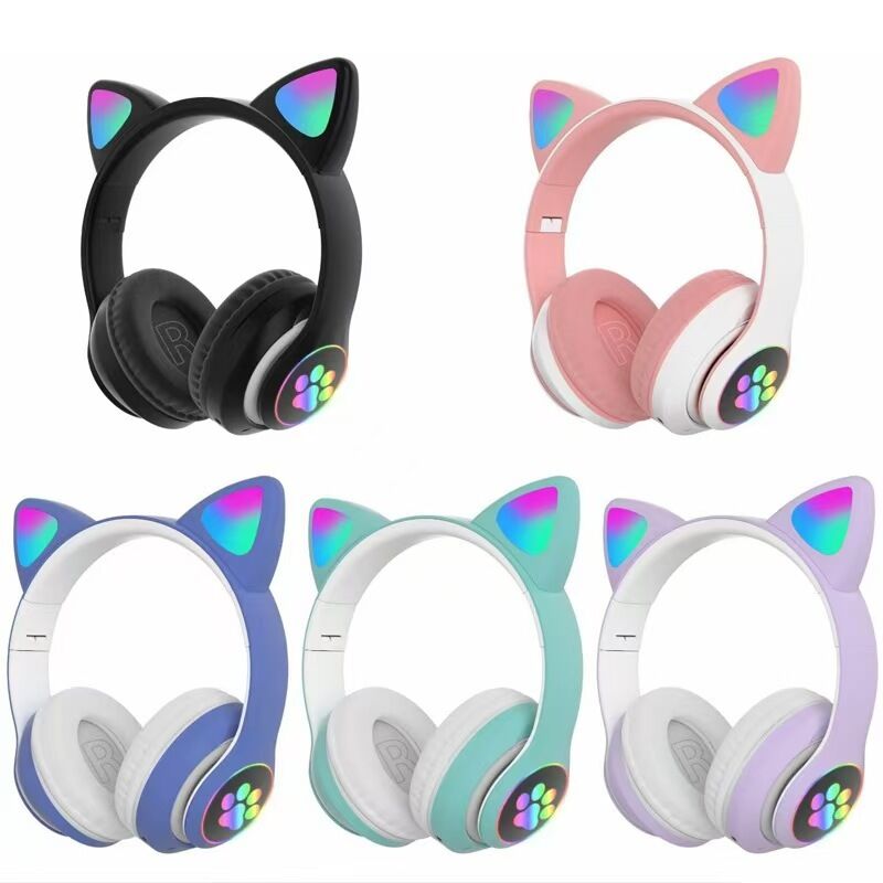 Накладные Bluetooth-наушники P47 с подсветкой, поддержка звонков и музыки