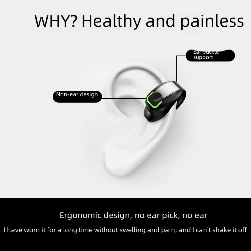 Спортивные Bluetooth-наушники-клипсы GD28, одно ухо, Bluetooth 5.4, влагозащита