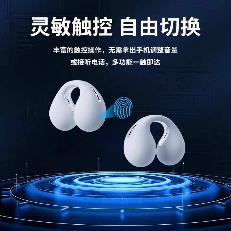 Наушники-клипсы с костной проводимостью, открытый тип, Bluetooth 5.0