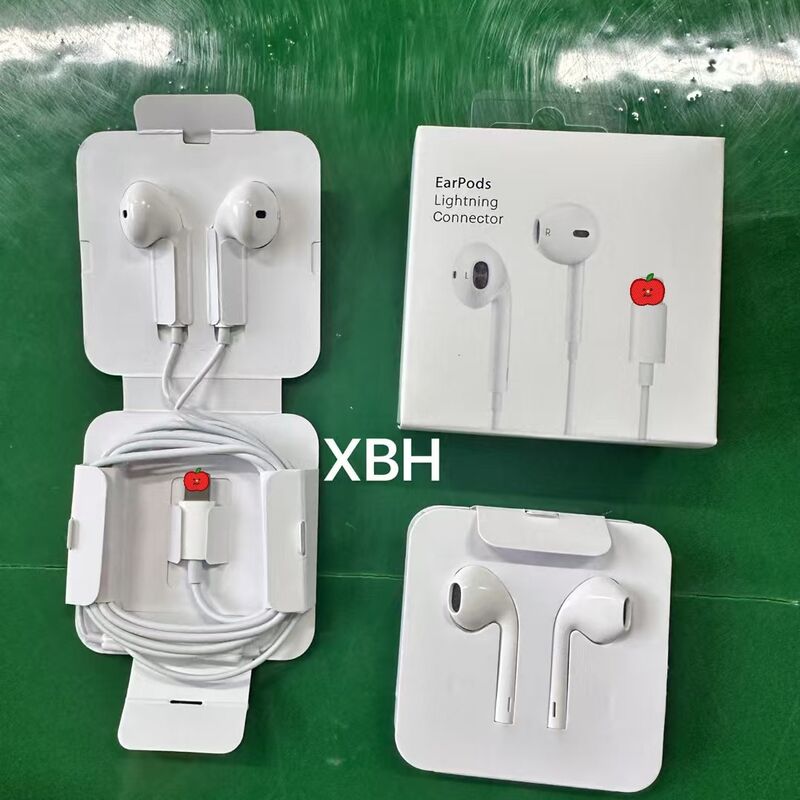 Проводные наушники C100 с пультом на кабеле, разъём Lightning, для iPhone 7-14