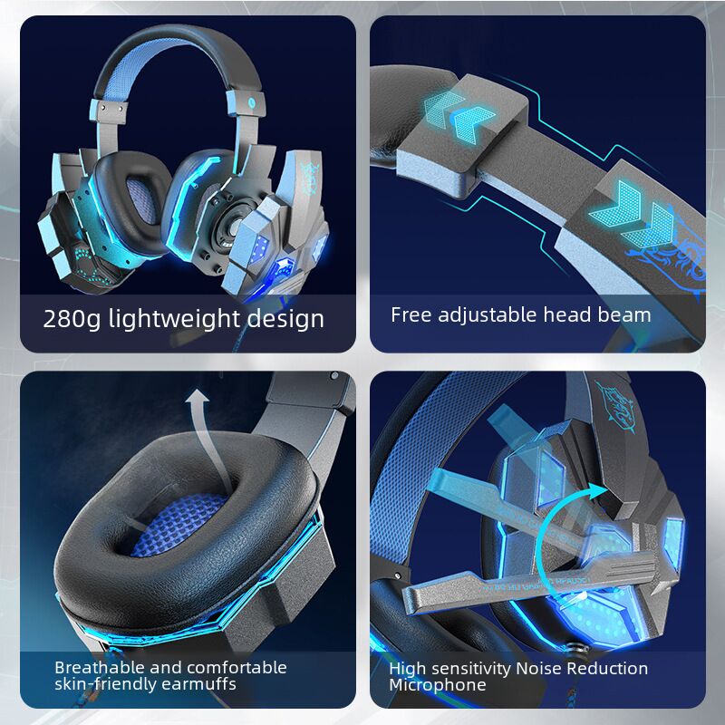 Игровая проводная гарнитура Soyto SY830MV с RGB-подсветкой, для ПК, PS4 и USB