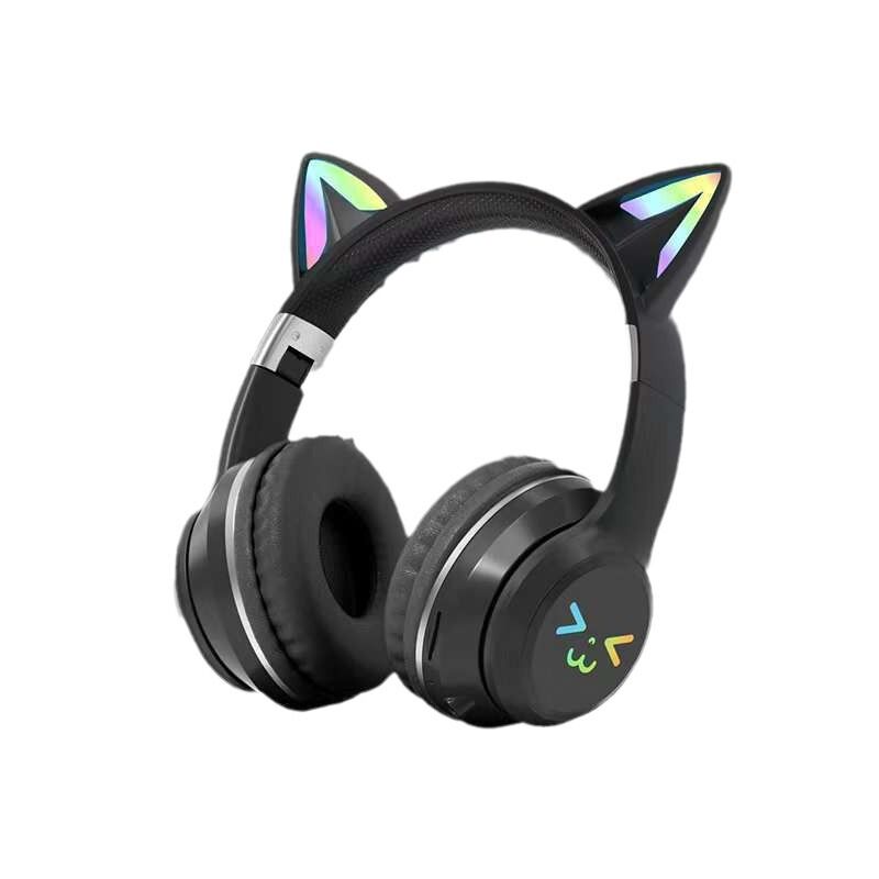 JST BT035C складные накладные Bluetooth-наушники «кошачьи ушки» с разъёмом для карты памяти