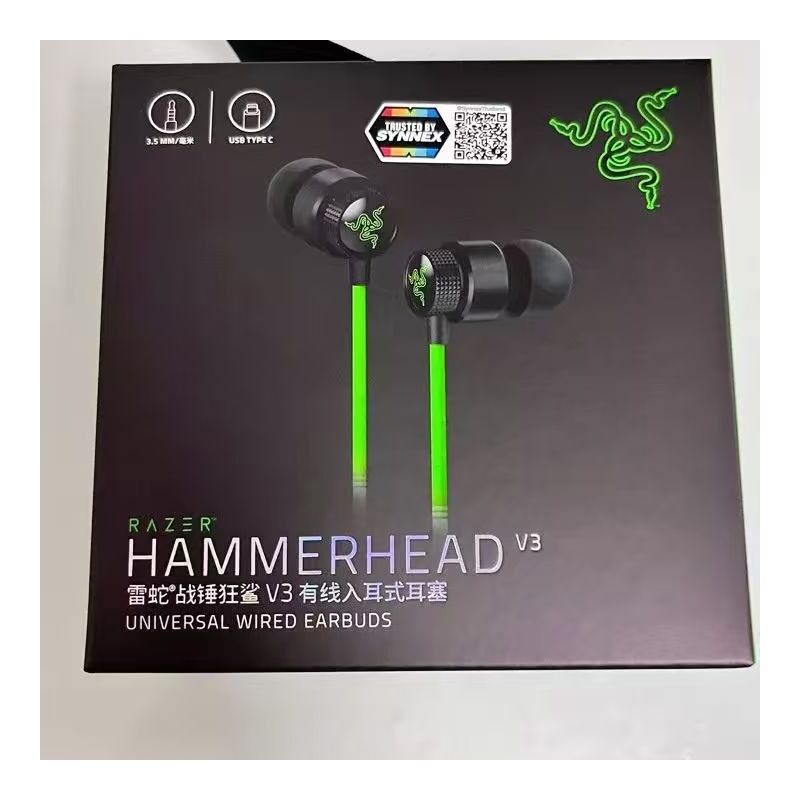 Проводные игровые наушники-вкладыши, разъём 3.5 мм Г-образный, модели V2/V3