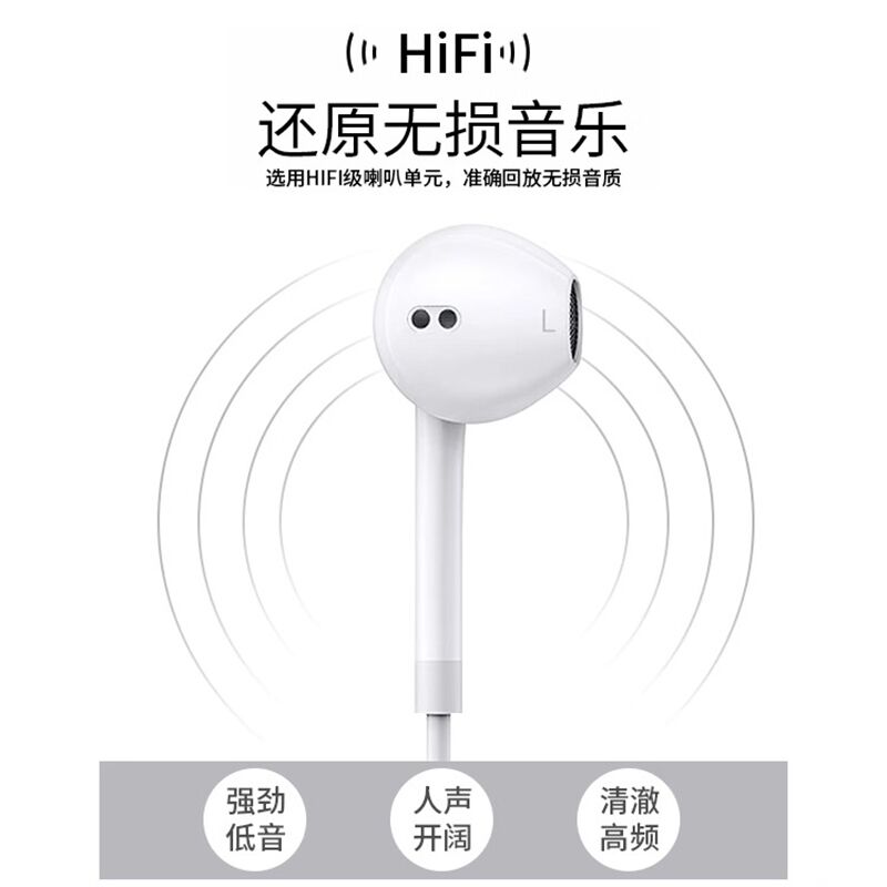 Проводные наушники-вкладыши для iPhone 16/15/14/13/12/11 и iPad, разъём Type-C или 3.5 мм