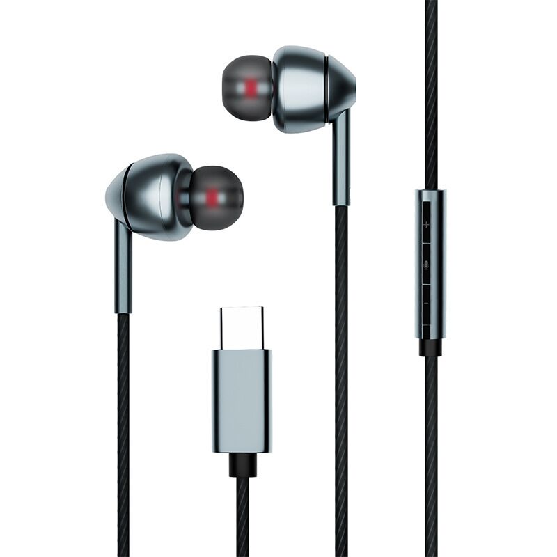 Проводные наушники-вкладыши Qimai с разъёмом Type-C, DAC-чипом, микрофоном и пультом на проводе