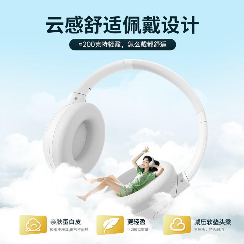 Накладные беспроводные Bluetooth-наушники с шумоподавлением, для iPhone и Xiaomi
