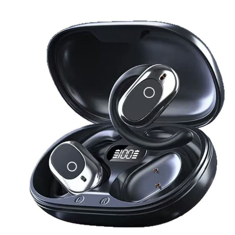 Bluetooth-наушники Berlin Voice GT735Y, костная проводимость, заушные, для спорта, цифровой дисплей