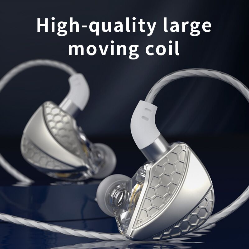 Проводные заушные наушники QKZ Hi6T, мониторные, усиленный бас, с микрофоном