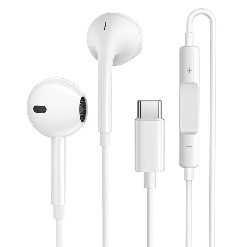 Проводные наушники Type-C для iPhone 15/16/17 и iPad, цифровой звук, с микрофоном