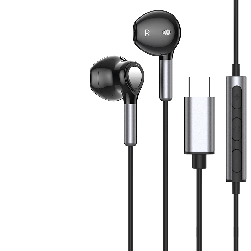 Проводные наушники-вкладыши USB Type-C с цифровым чипом и микрофоном, для iPad, Samsung и Android