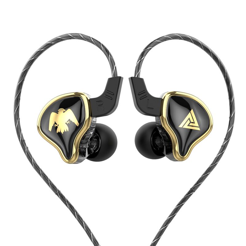 Спортивные проводные наушники QKZ AK6 Ares с микрофоном, HIFI-звук для бега