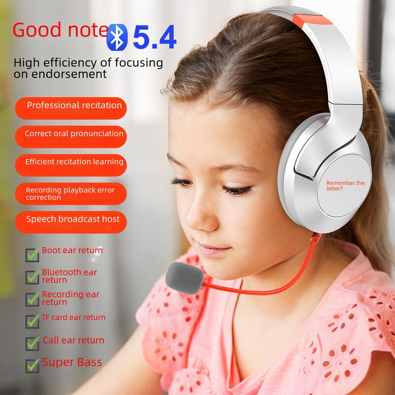 Детские накладные Bluetooth-наушники Haojixin OY813 с микрофоном и записью