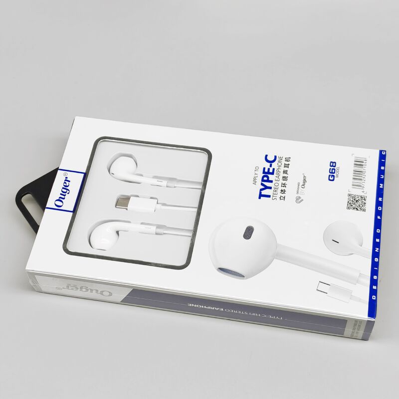 Проводные наушники-вкладыши Ouge с разъёмом USB-C и усиленным басом для смартфонов