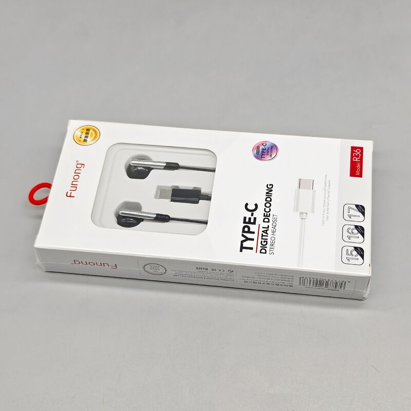 Проводные наушники-вкладыши R36 Type-C, универсальные для iPhone, Huawei и Android