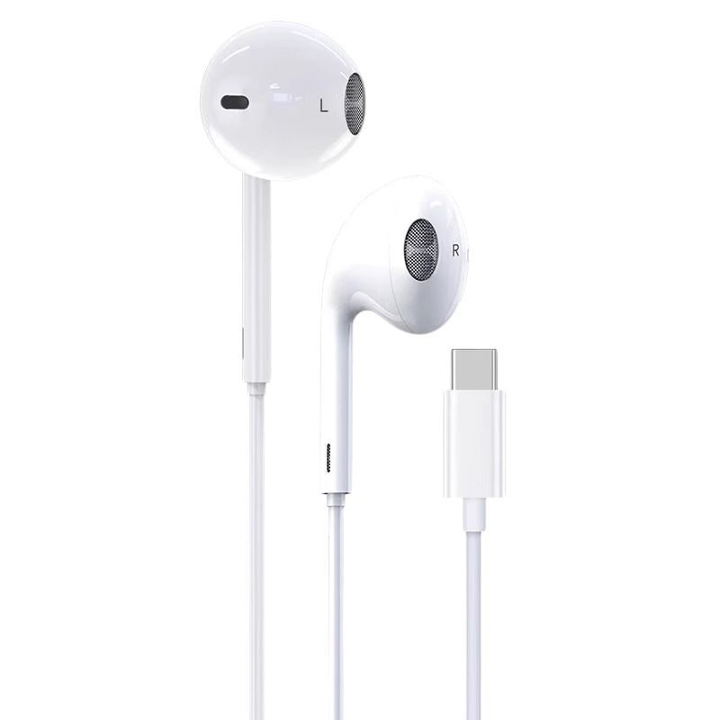 Проводные наушники Type-C для iPhone 15/16/17, усиленный динамический излучатель