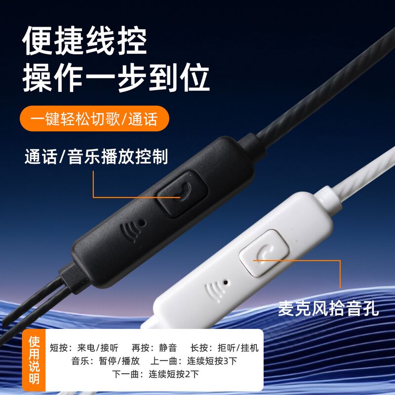 Проводные наушники-вкладыши X-23 Type-C с микрофоном, для Android и Apple