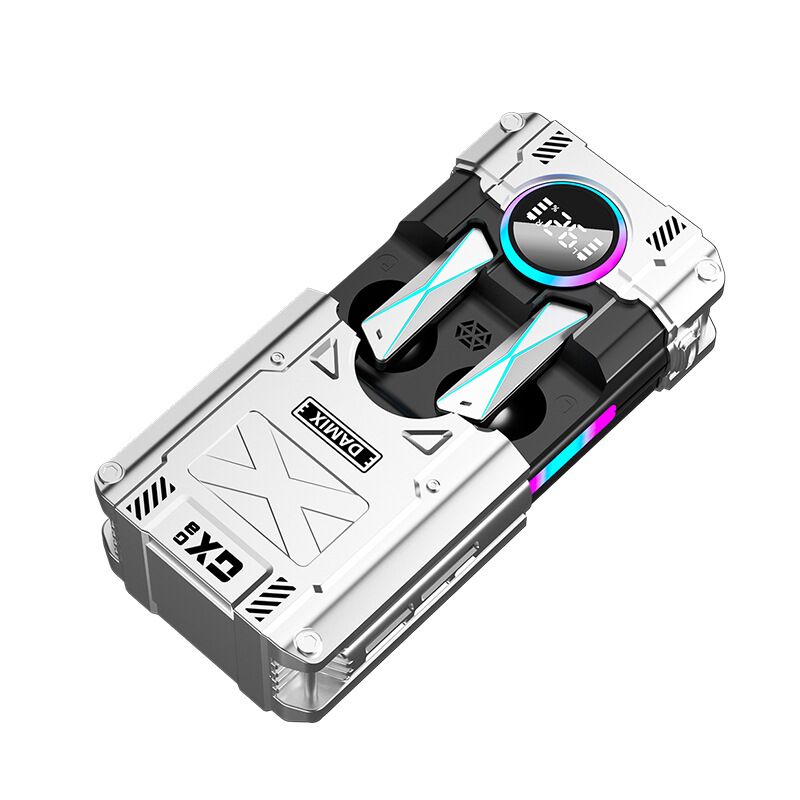 TWS-наушники DX-08/DX-07 в стиле механического робота, с индикатором заряда