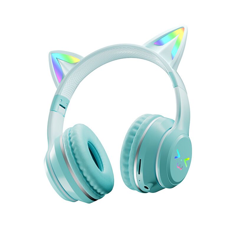 Накладные Bluetooth-наушники BT-618 в форме кошачьих ушек, увеличенное время работы