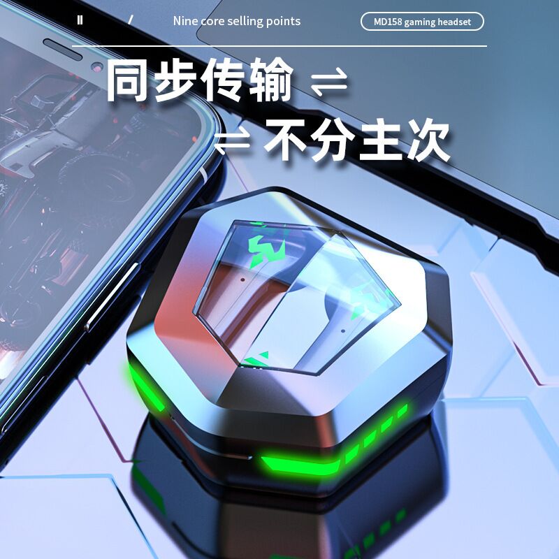 TWS-наушники N35 для киберспорта, Bluetooth 5.3, низкая задержка, RGB-подсветка, HiFi