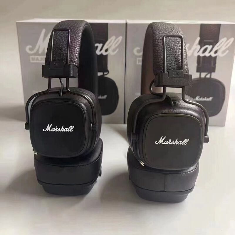 Накладные Bluetooth-наушники в стиле Marshall Major IV, усиленный бас, складные