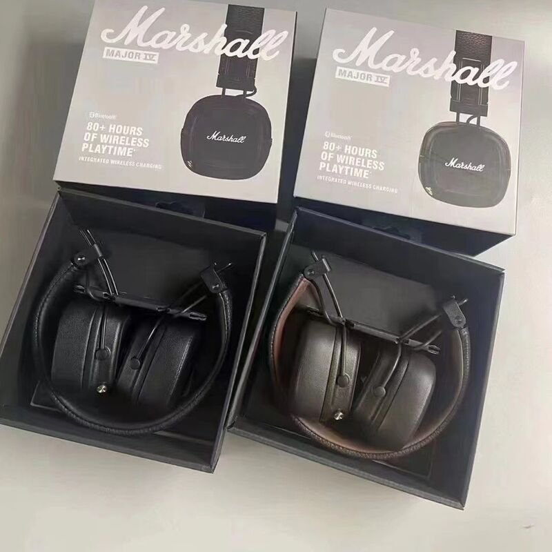 Накладные Bluetooth-наушники в стиле Marshall Major IV, усиленный бас, складные