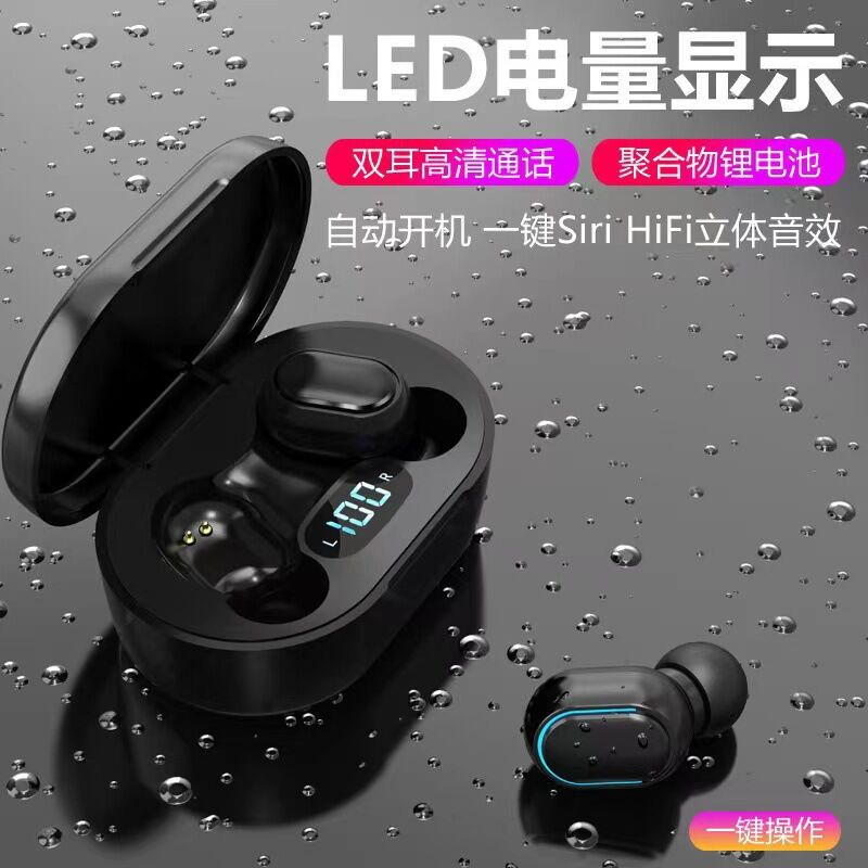 Bluetooth-наушники-вкладыши A6S/E6S/E7S, мини, с цифровым экраном и увеличенным временем работы