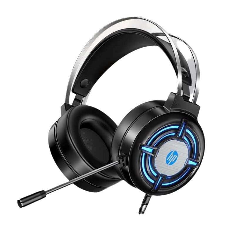 Игровая гарнитура HP H120 проводная, объёмный звук 7.1, USB, RGB-подсветка, для ПК