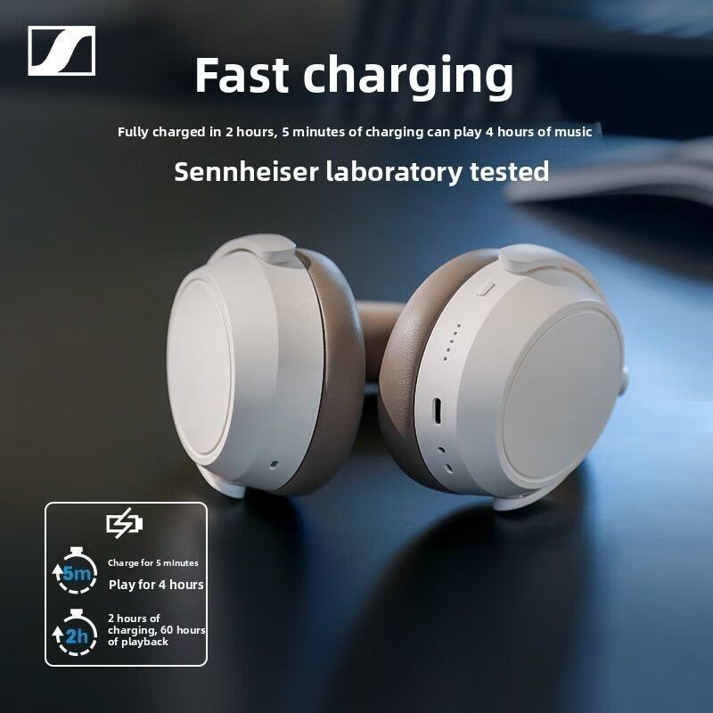 Беспроводные накладные Bluetooth-наушники Sennheiser Momentum 4 с шумоподавлением